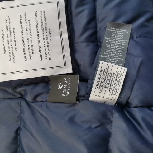 Babaton Lindon Down PARKA in navy - Picture 13 of 14